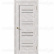 Полотно дверное Дубрава Сибирь FORET NEW, Вертикаль, 600 мм, остекленное, Дуб пепельный