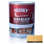 Антисептик HUSKY SIBERIAN полуматовый для древесины, бесцветный, 0,9 л