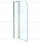Шторка душевая (стекло) AZ-NF6221, MERRIT, 110 (70+40), стекло прозрачное 6мм, Easy Clean