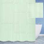 Штора для ванной TV-07, полиэстер, с кольцами, цвет зеленый, 180*180 см