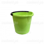 Ведро пластмассовое MPG7679, ЧУДО, 10 л, мерное со сливом, Зеленый