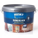 Лак HUSKY SIBERIAN защитный для стен и потолков, полуматовый, бесцветный, 0,9 л