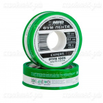 Лента ФУМ ABRO, 19*0,1мм*15м, PTFE-19-010-15-RE