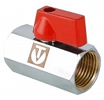 Кран шаровый VT.330, мини, 1/2", муфта-муфта