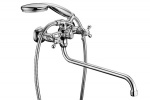 Смеситель LEMARK LM2151C, Standard, латунь, хром, двухрычажный, с лейкой, 35 см