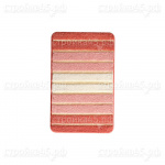 Коврик для ванной DM-661, полоска, цвет розовый, прямоугольный, 50*80 см