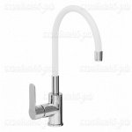 Смеситель AVRORA AV9002W, Kitchen, для Кухни, гибкий белый излив