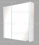 Шкаф-зеркало COMFORTY Женева 75, распашные створки, дуб белый, 75 см
