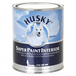 Краска HUSKY акриловая, для стен и потолков, белая матовая, 0,9 л