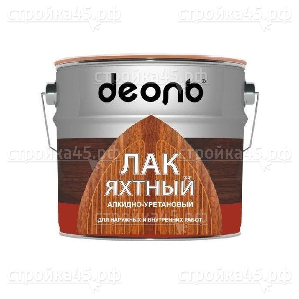 Лак ДЕОЛЬ яхтный, бесцветный, полуматовый, 2,7 л