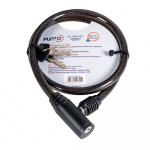 Замок тросовый PK-BIKE-1080-KEY, (10*800) 2key/подвес, (PUNTO), 57449