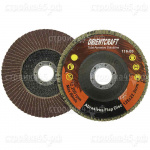 Диск лепестковый OCF1252260, ORIENTCRAFT, P60, для УШМ, торцевой, 125*22,2 мм