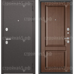 Двери Мастино металлические TRUST MASS 90, 2050*960, Правая, Букле шоколад, МДФ, Карамель, 9SD-1