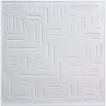 Плита потолочная полистирол Гоа, цвет белый, 500*500 мм