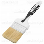 Кисть DECOR Плоская 860-100, "Black White универсальная", 100*15мм, PREMIUM щетина, 2К ручка