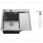Мойка РМС MRK-5851L, 58*51, толщ. 3,0*1,0 мм, с сифон + дозатор
