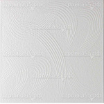 Плита потолочная полистирол Шторм, цвет белый, 500*500 мм