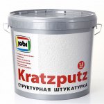 Штукатурка декоративная KRATZPUTZ Jobi, структурная акриловая, 16 кг, фракция 1,5 мм