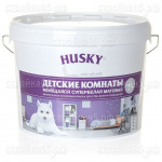 Краска HUSKY для детских комнат, моющаяся, база C, матовая, 0,9 л