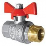 Кран шаровый VT.227, Basic, 3/4", муфта-штуцер