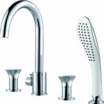Смеситель D&K DA1384901, Для ванны, Врезной, 4 отверстия, Хром