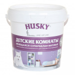 Краска HUSKY для детских комнат, моющаяся, белая матовая, 0,9 л