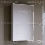 Шкаф-зеркало Alavann Vittoria 50-01, правый, распашная створка, белый, 50*80 см