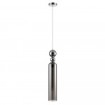 Светильник н/п СОНЕКС-К 8063/1А, MODERNI, LN26 380, подвес, Е27, 1*60W 220V LORENZO, Хром/смоки, металл/стекло