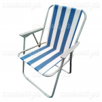 Кресло складное STR-504, пляжное, цвет синий, 52*46*74 см