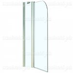 Шторка душевая (стекло) AZ-NF6221, MERRIT, 110 (70+40), стекло прозрачное 6мм, Easy Clean
