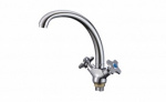Смеситель РМС SL115-273F, латунь, хром, двухрычажный, без лейки