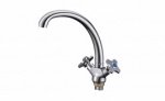 Смеситель РМС SL115-273F, латунь, хром, двухрычажный, без лейки