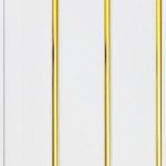 Панели ПВХ 0,24*3,0 , цвет белый лак золото