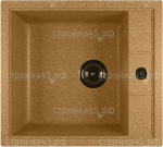 Мойка из искусственного камня ML-GM28 (302), MIXLINE, прямоугольная, врезная, песочный, 44,5*50*19 см