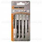Пилка для лобзика SET5D, по дереву, 5 шт, (Т101BR, Т111С, Т144D, Т244D, Т119BO)