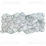Панели ПВХ Grace Камни Песчаник графитовый, 970*480 мм