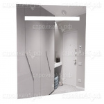 Зеркало Домино Good Light, 75, с подсветкой, 70*75 см