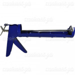 Пистолет STR-076, для герметиков, выдавливающий, сталь, синий