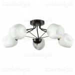 Светильник ARTE LAMP A2706PL-5CK, BRIGHTON, Е27, 5*60 Вт, потолочный, белый/коричневый