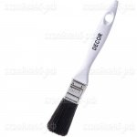 Кисть DECOR Плоская 780-075, "PROFI для грунта", 75*15 мм, черная синтетическая щетина, пластиковая ручка