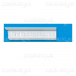 Плинтус потолочный полистирол 14012, Лагом, белый, 1,3 м