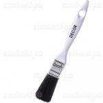 Кисть DECOR Плоская 780-025, "PROFI для грунта", 25*15 мм, черная синтетическая щетина, пластиковая ручка