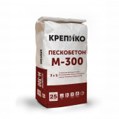 Смесь цементно-песчаная КРЕПИКО 25 кг, М-300, Пескобетон, [56шт]