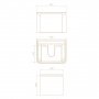 Тумба KNOTLOR FWHC310590TM, Bloom, подвесная, 59 см, Бордо матовый Тумба KNOTLOR FWHC310590TM, Bloom, подвесная, 59 см, Бордо матовый