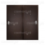 Двери Мастино металлические Slim, правая, букле шоколад, Steel, букле шоколад, 2050*960*45 мм