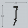Молдинг Bello deco М13, 100*23 мм Молдинг Bello deco М13, 100*23 мм