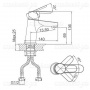 Смеситель D&K DA1392101, для раковины