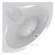 Ванна акриловая Тритон Сабина, на каркасе, сифон полуавтомат, без экрана, 160*160*68 см
