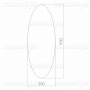 Зеркало Mixline овал, 350*930