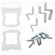 Набор 2313-12, АС РемОкно, крепления и ручки, для москитной сетки, 6 шт/уп Набор 2313-12, АС РемОкно, крепления и ручки, для москитной сетки, 6 шт/уп